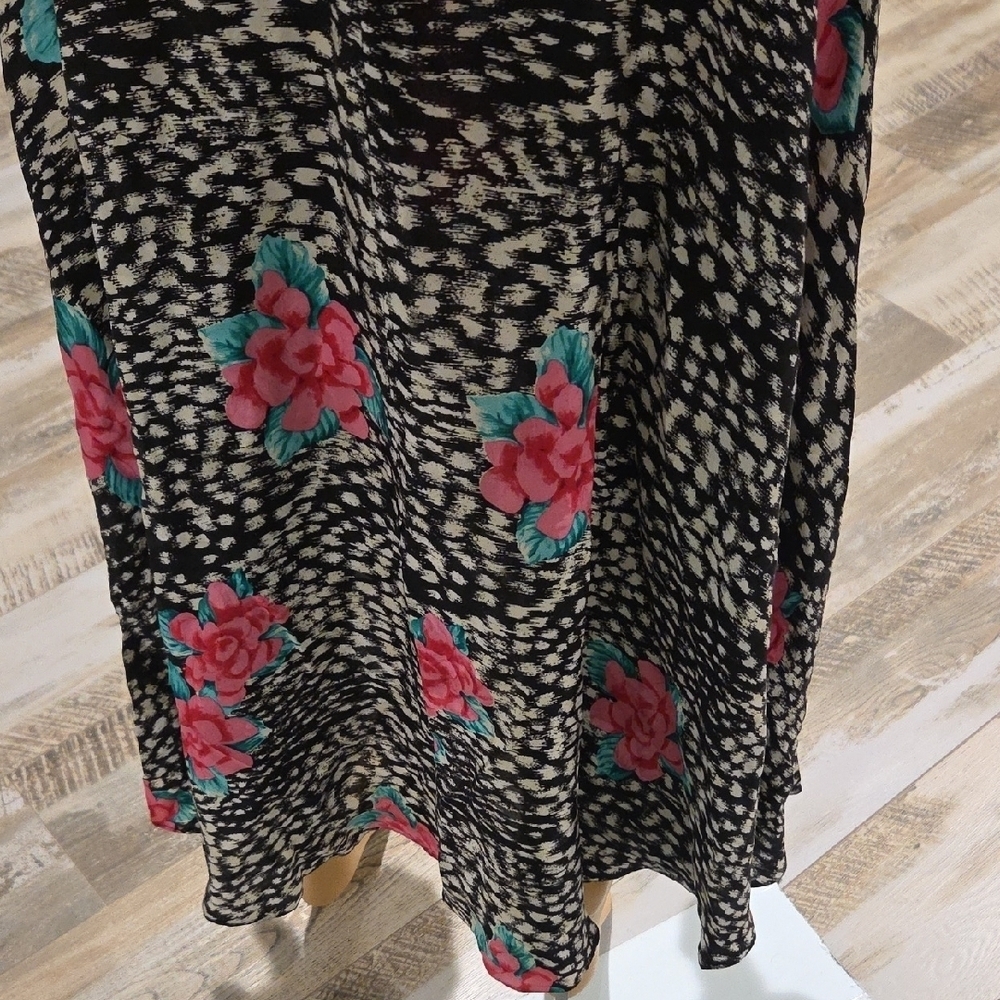 Maggy London Black and Pink Floral Dress - Picture 7 of 8